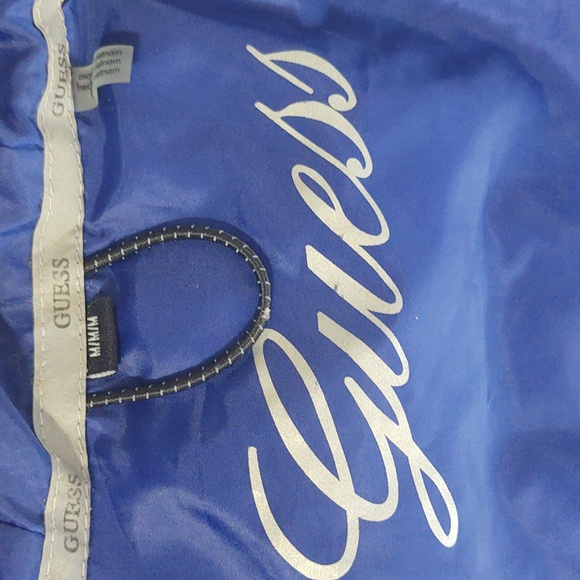 Guess Two Tone Winter Coat Blue/Black Med - Picture 13 of 16